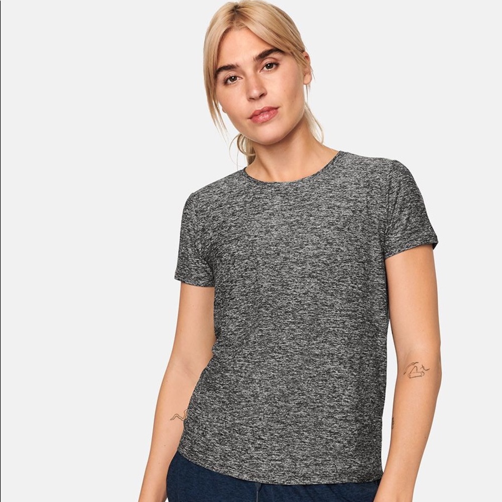 Outdoor Voices Cloudknit Gray Tee